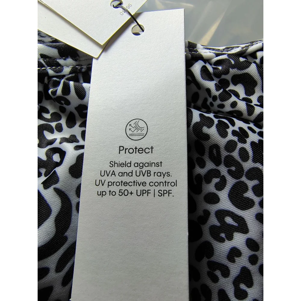 Calvin Klein Girls XL 16 Bikini Set Black White Animal Print 2 Piece Swim NWT
